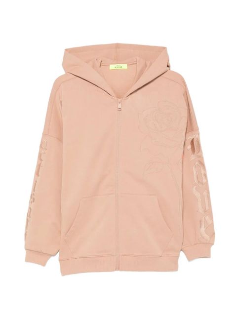 TWINSET floral-embroidered hoodie - Neutrals - zdjęcie produktu nr 1