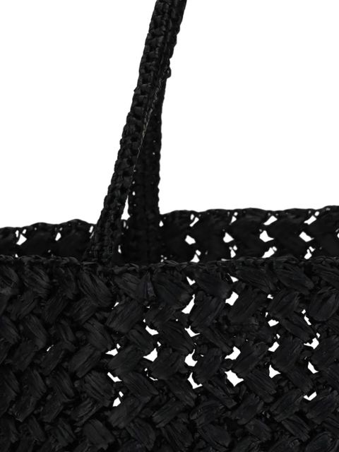 The Row Estelle braided tote bag - Black