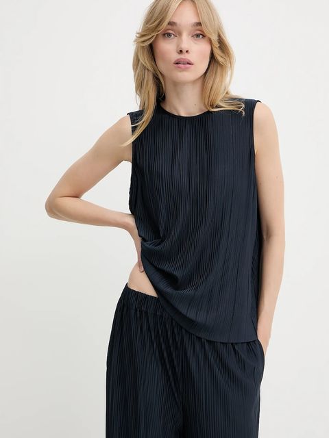 Samsoe Samsoe bluzka SAUMA damska kolor granatowy gładka F24900010 - zdjęcie produktu nr 1