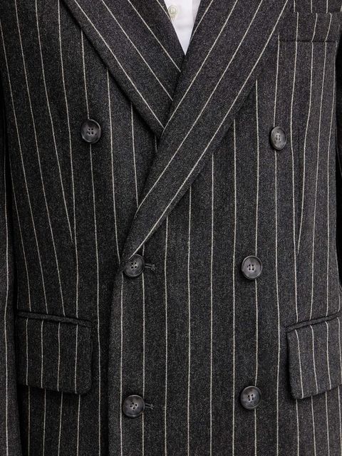 MAX&Co. marynarka z dodatkiem wełny kolor szary oversize wzorzysta 2528046042200