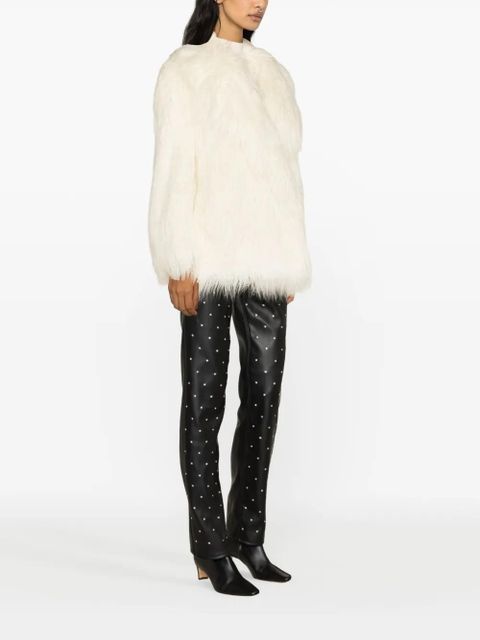 The Frankie Shop Liza faux-fur coat - White