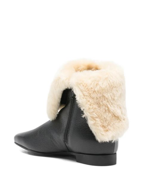 TOTEME shearling boots - Black