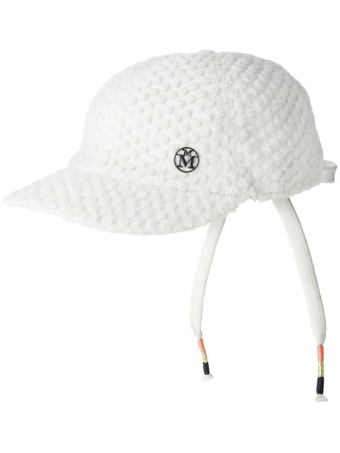 Maison Michel Gareth tie-fastening cap - White - zdjęcie produktu nr 1
