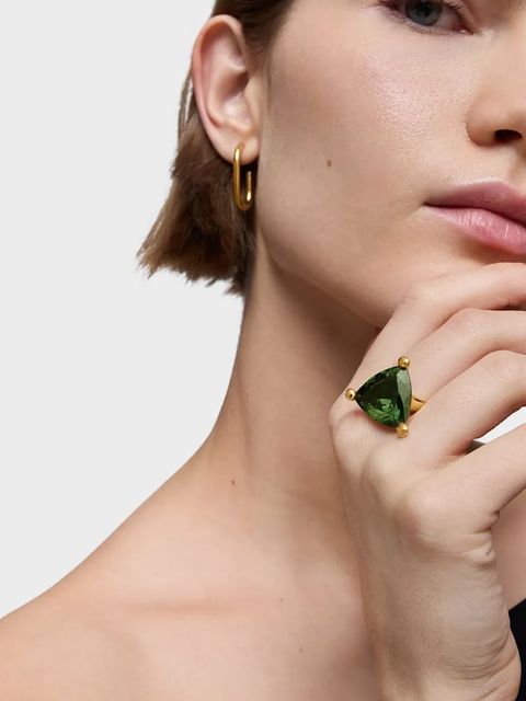 Tous pierścionek ze srebra pokrytego złotem 12 Color Lab 1004251312