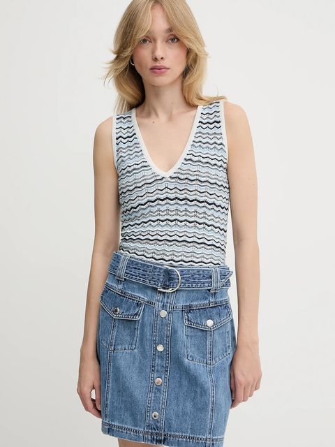 Morgan top kolor niebieski MINKO