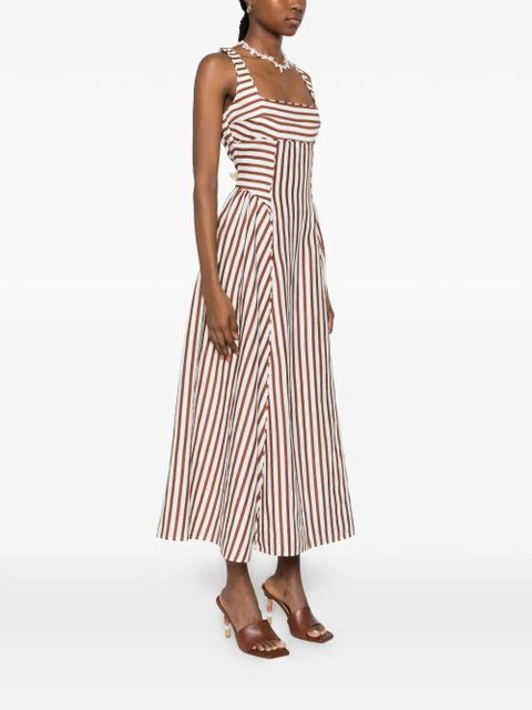 Cult Gaia Carla striped midi dress - White - zdjęcie produktu nr 2