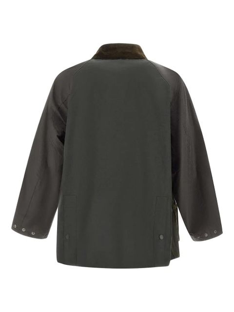 Barbour patchwork corduroy collar jacket - Green