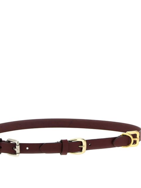ETRO leather buckle belt - Red