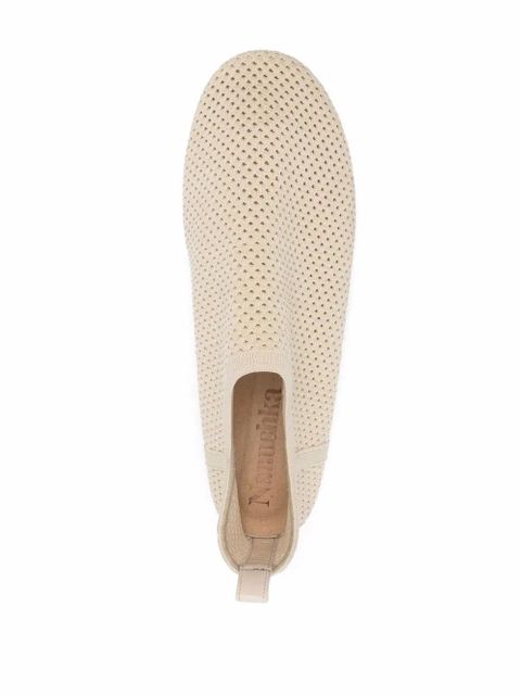 Nanushka mesh-knit loafers - Neutrals