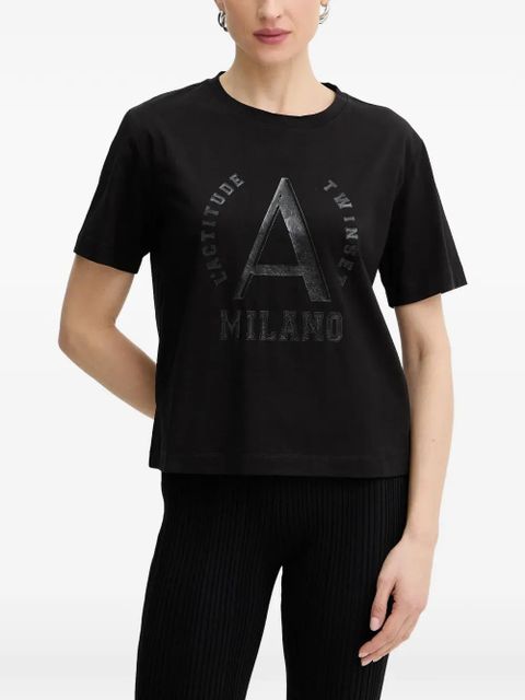 TWINSET milano graphic T-shirt - Black - zdjęcie produktu nr 1