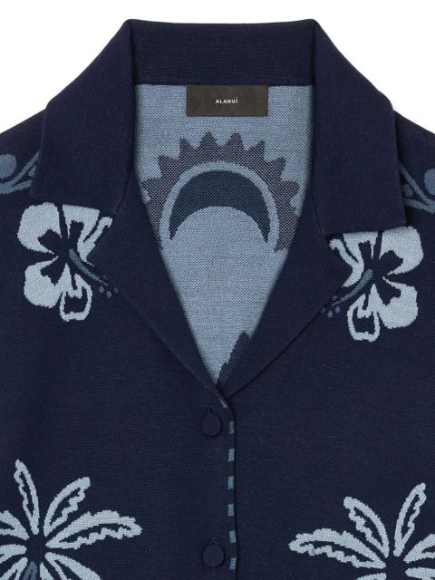 Alanui Wild Wonder jacquard shirt - Blue