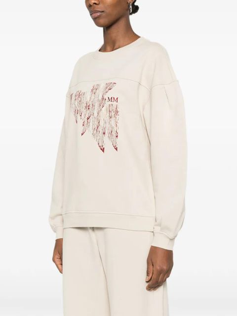 Max Mara graphic print sweatshirt - Neutrals