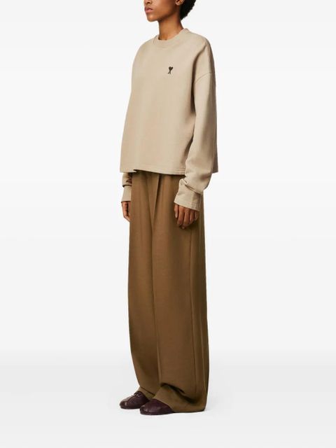 AMI Paris Ami de Coeur cotton sweatshirt - Neutrals