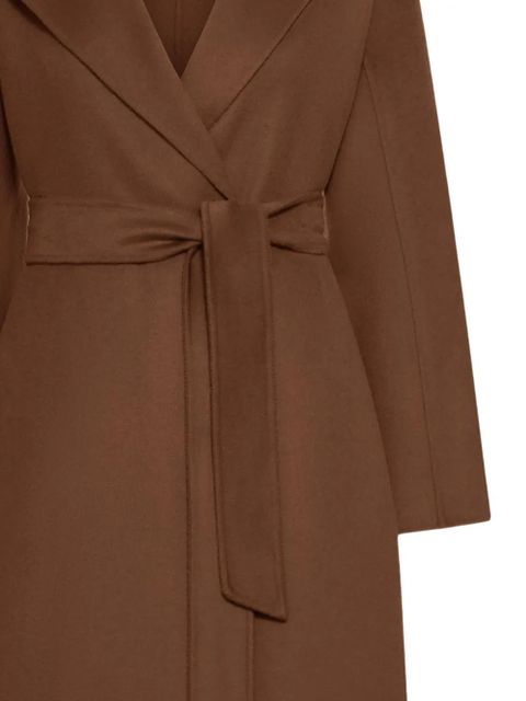 Max Mara belted wrap coat - Brown