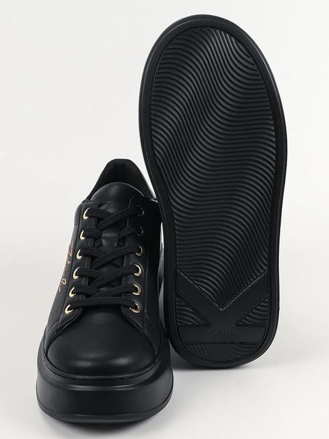 Karl Lagerfeld sneakersy skórzane ANAKAPRI damskie kolor czarny KL63518A