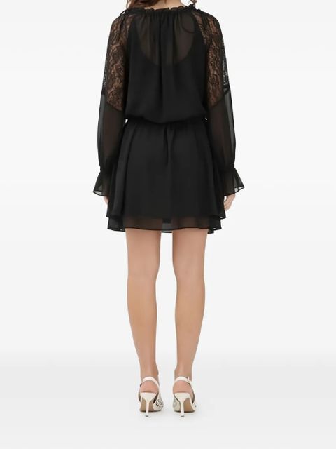 PINKO lace-panelled dress - Black - zdjęcie produktu nr 2