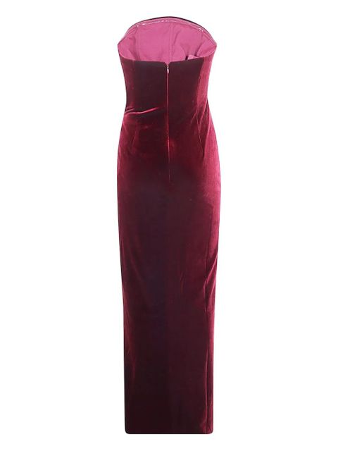 Self-Portrait bandeau maxi dress - Red - zdjęcie produktu nr 2