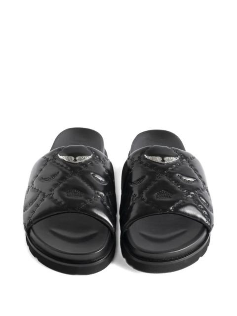 Zadig&Voltaire padded slides - Black