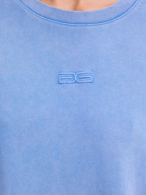 Gestuz t-shirt bawełniany damski kolor niebieski 10909249