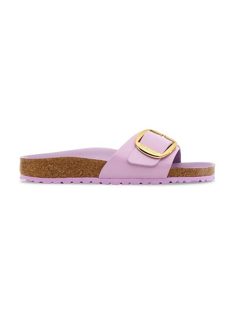 Birkenstock klapki Madrid Big Buckle damskie kolor fioletowy 1030366 - zdjęcie produktu nr 1