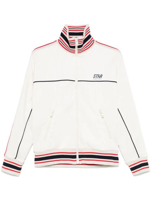 Golden Goose striped-trim jacket - Neutrals - zdjęcie produktu nr 1
