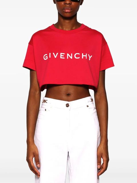 Givenchy cropped T-shirt - Red