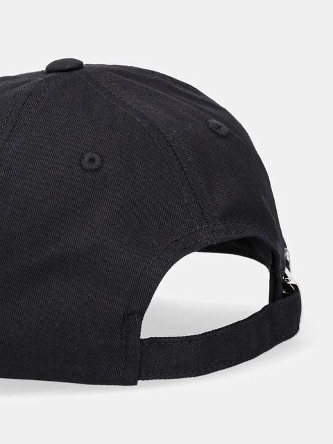 La Mania czapka z daszkiem bawełniana kolor czarny z aplikacją CZAPKA.MONO.800.ONE.SIZE