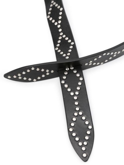 ISABEL MARANT Lecce leather belt - Black - zdjęcie produktu nr 2