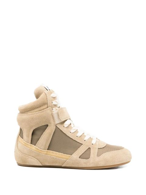 ISABEL MARANT Senny panelled hi-top sneakers - Neutrals - zdjęcie produktu nr 1