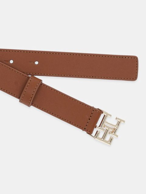 Tommy Hilfiger pasek skórzany damski kolor brązowy AW0AW17496 - zdjęcie produktu nr 2