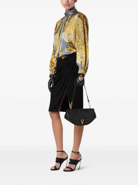 Versace medium Virtus shoulder bag - Black - zdjęcie produktu nr 2