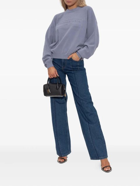 Alexander Wang logo-embossed jumper - Blue - zdjęcie produktu nr 2