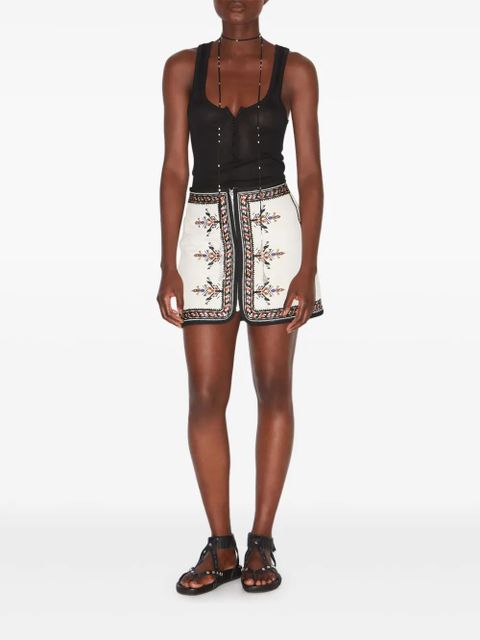 MARANT ÉTOILE Zeria mini skirt - White