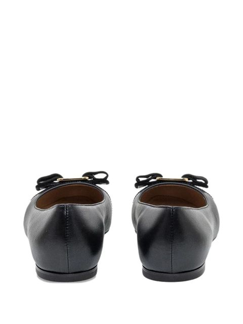Ferragamo Varina bow-detail ballet flats - Black - zdjęcie produktu nr 2
