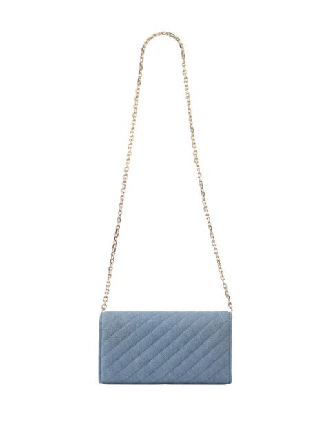 Jimmy Choo Curve quilted clutch bag - Blue - zdjęcie produktu nr 2