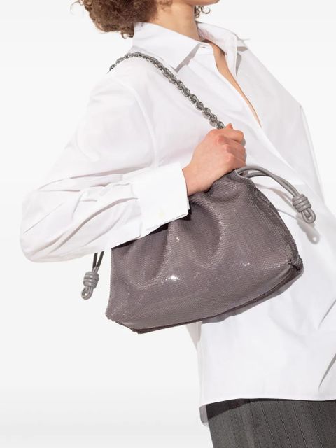 LOEWE sequin-embellished shoulder bag - Grey