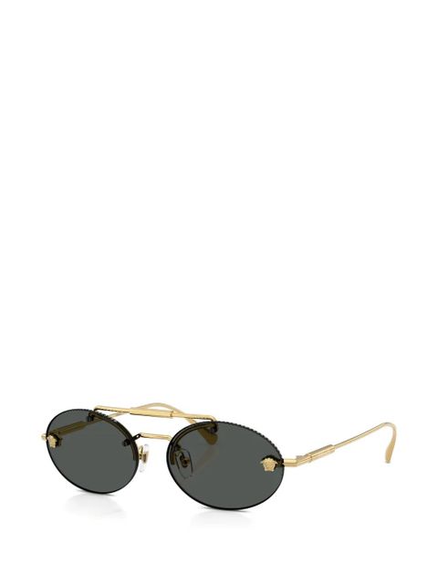 Versace Eyewear Medusa oval-frame sunglasses - Gold - zdjęcie produktu nr 2