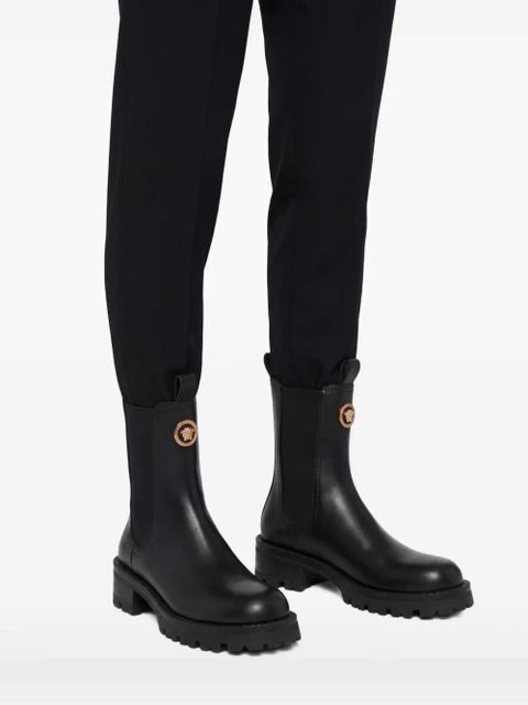 Versace Alia leather Chelsea boots - Black