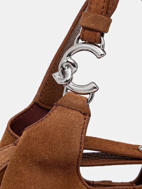 Coccinelle torebka zamszowa kolor brązowy E1.THE.58.01.01