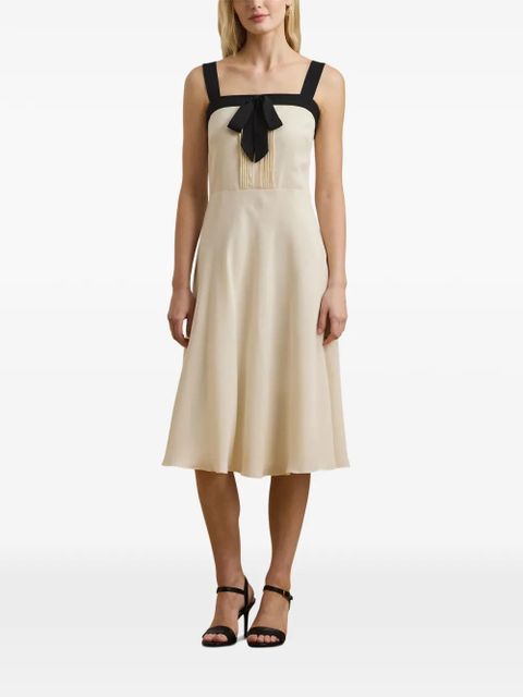 Lauren Ralph Lauren bow midi dress - Neutrals - zdjęcie produktu nr 2