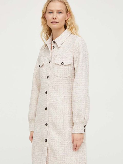 Bruuns Bazaar sukienka z domieszką wełny - zdjęcie produktu nr 1