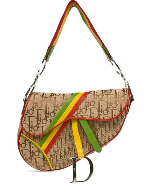 Christian Dior Pre-Owned 2004 Rasta Oblique Saddle shoulder bag - Neutrals - zdjęcie produktu nr 1