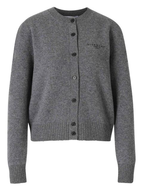 Givenchy logo-embroidered cardigan - Grey - zdjęcie produktu nr 1