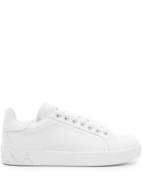Dolce & Gabbana Portofino leather sneakers - White - zdjęcie produktu nr 1
