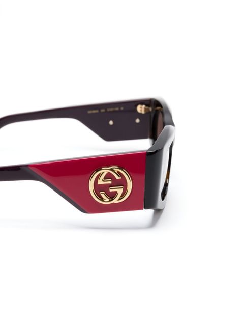 Gucci Eyewear Interlocking G sunglasses - Purple
