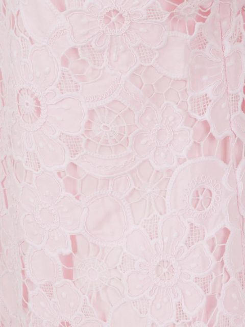 Self-Portrait lace mini dress - Pink