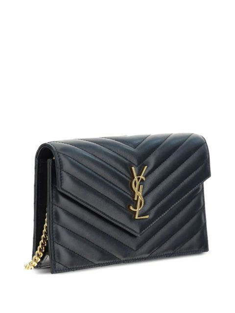 Saint Laurent envelope chain wallet - Black