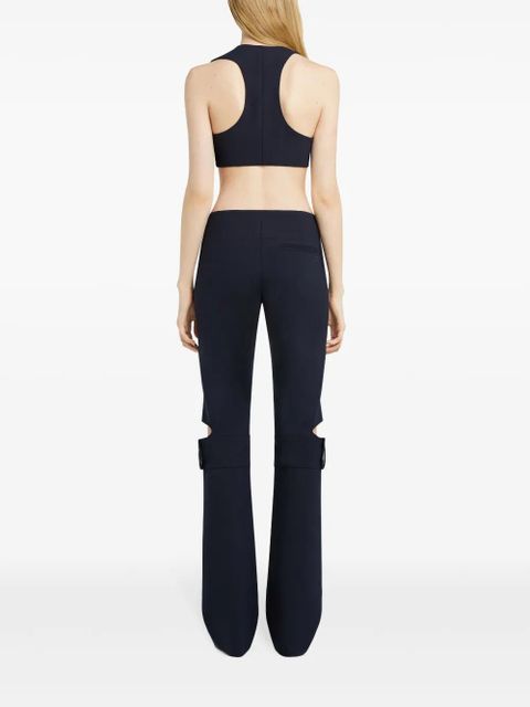 Courrèges buttoned tank top - Blue