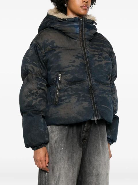 Diesel camouflage-pattern padded jacket - Blue - zdjęcie produktu nr 2