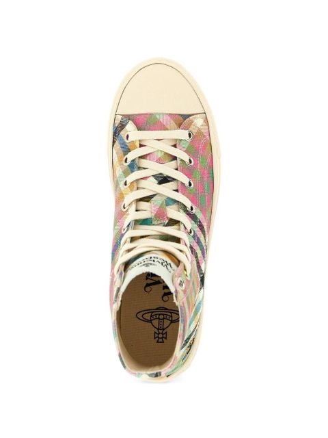Vivienne Westwood Heather tartan Orb sneakers - Pink